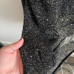 Black and gold long sleeve shirt